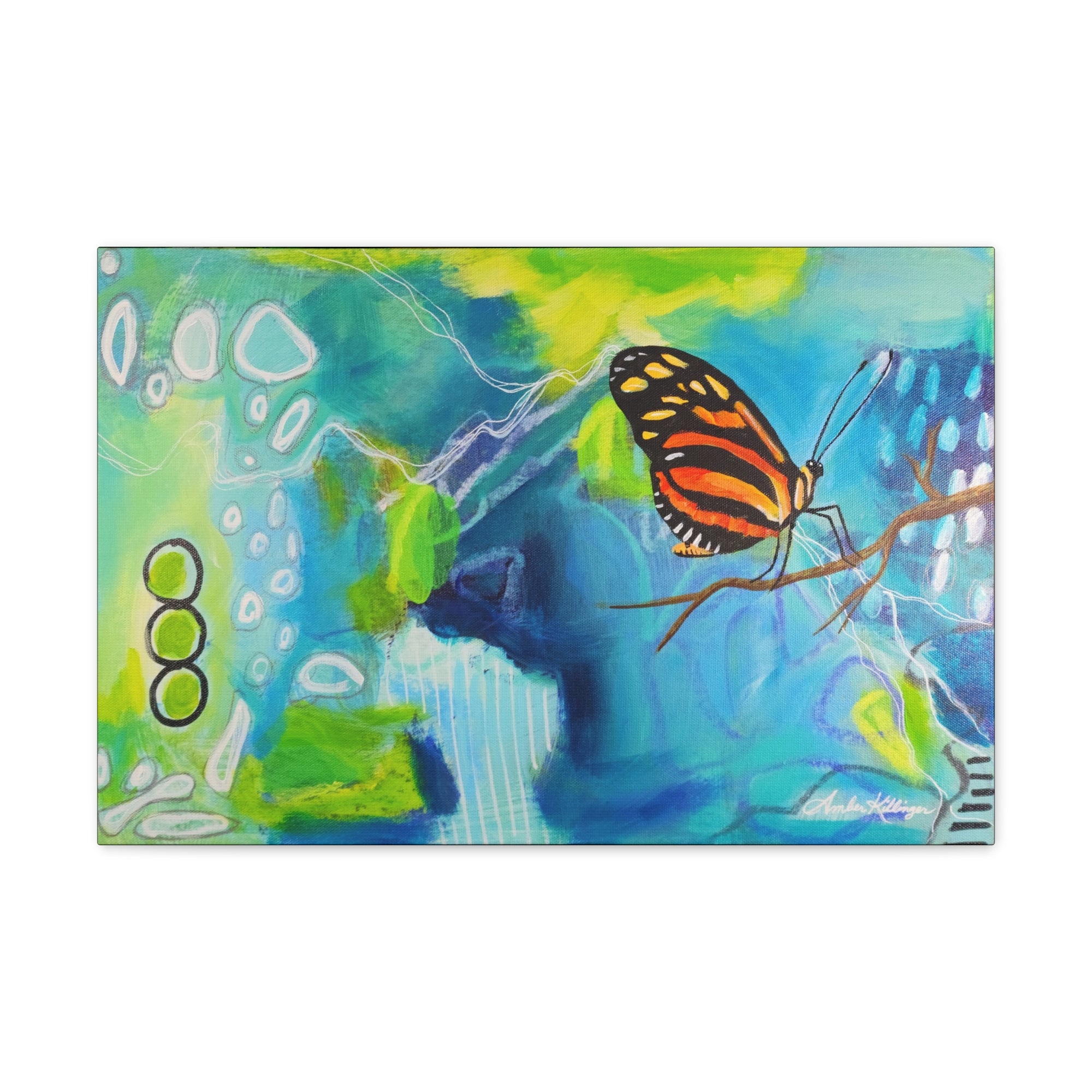 Monarch Song Abstract Butterfly Print of Painting by Amber Killinger