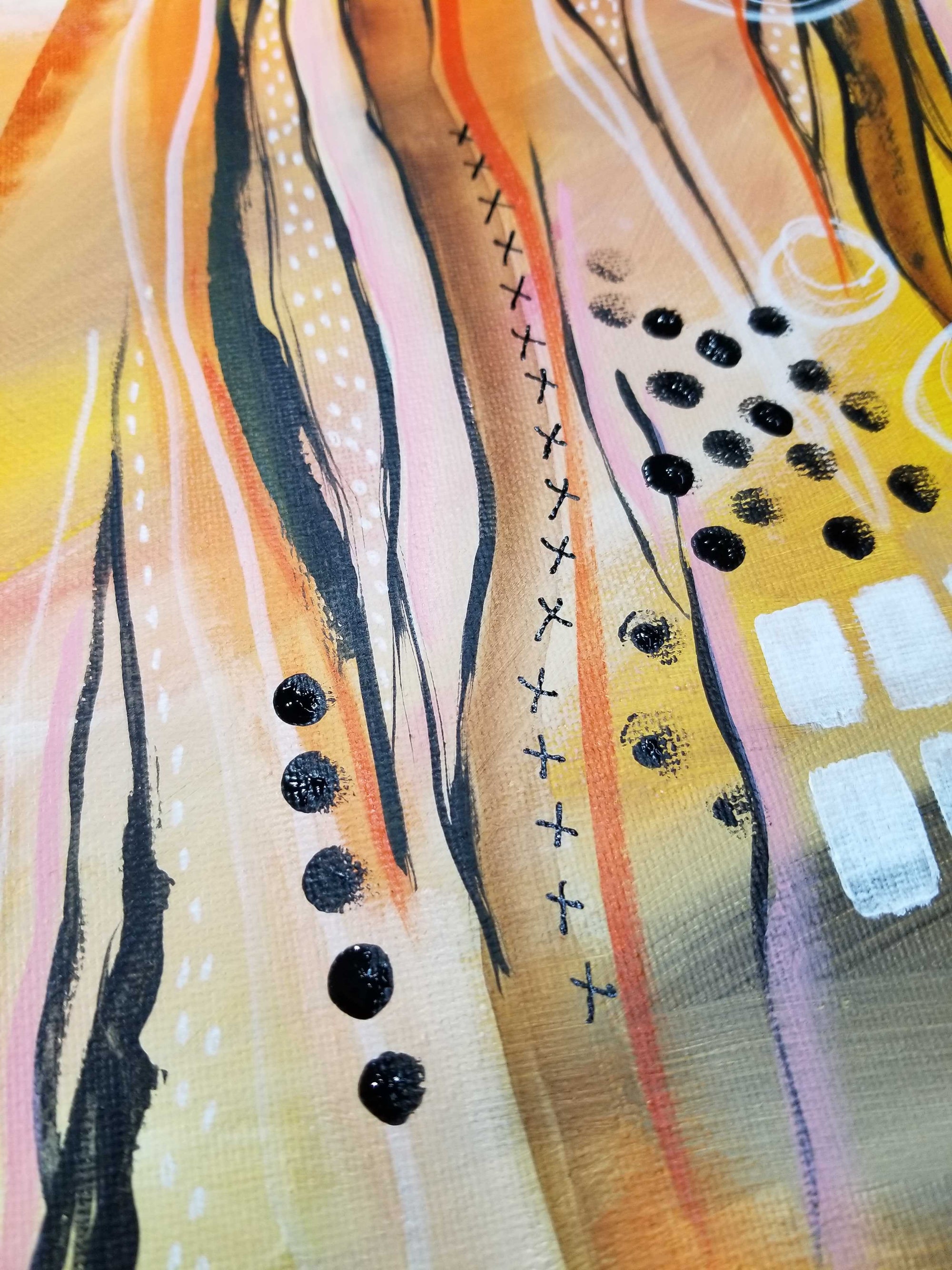 "Love Is Like A Sunset" Triptych Earthy Abstract Intuitive Art (3 Piece Set) 12x16 ea