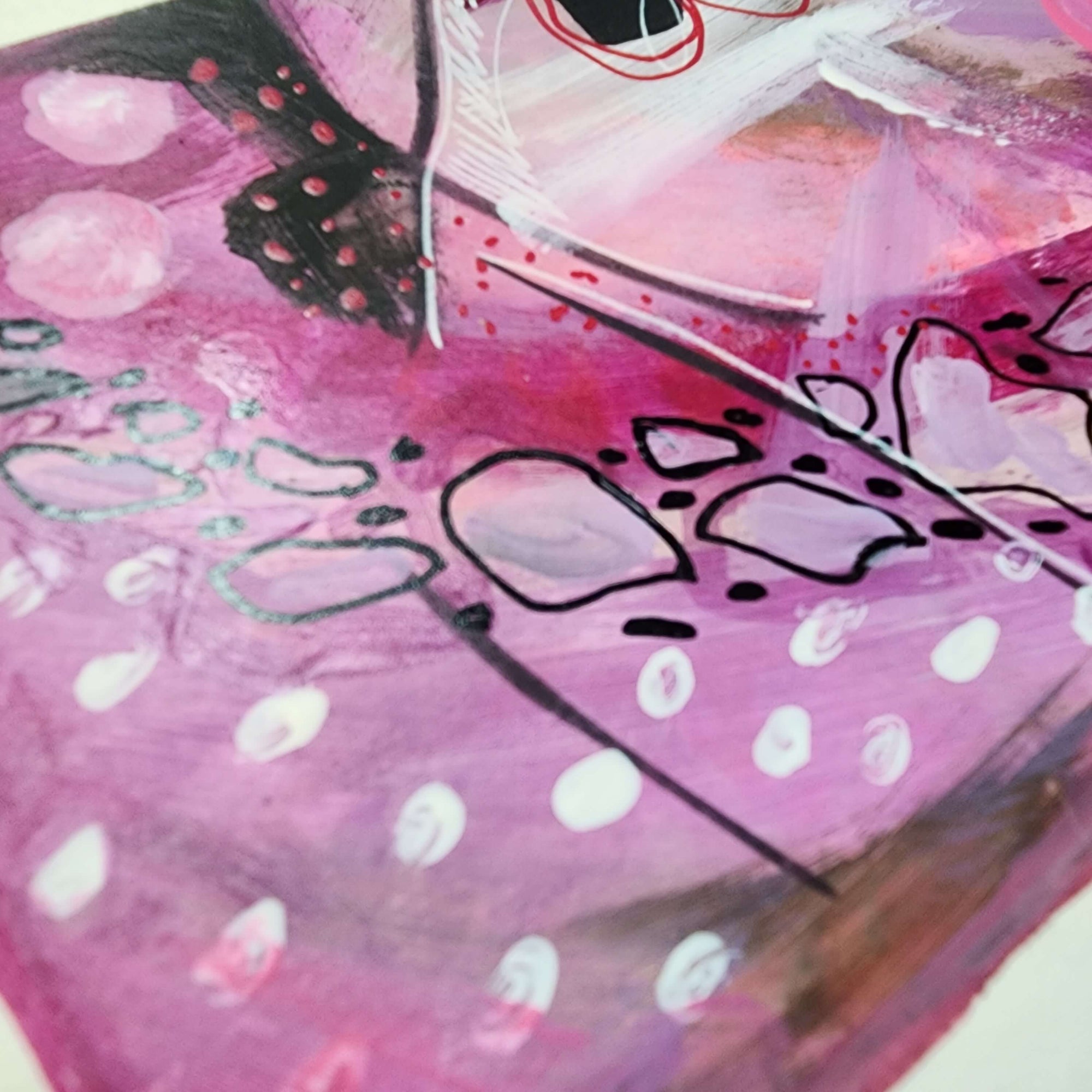 Whimsical Melody 4 - Original Abstract Art on Paper 6x4.5 inches