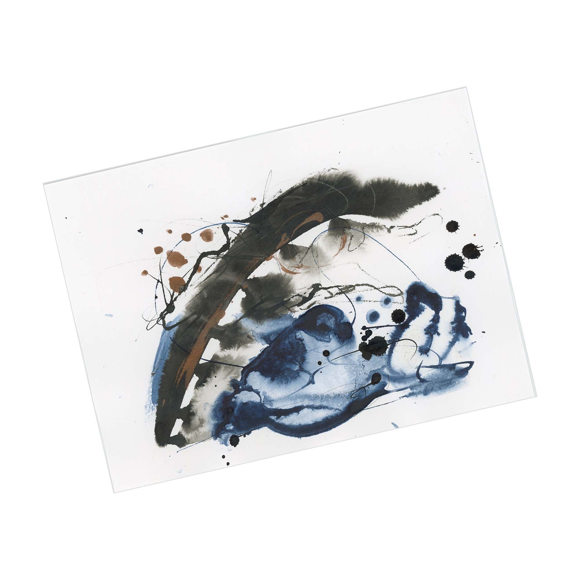 Blue Harmony 001 - Small 5x7 Inch Original Abstract Painting