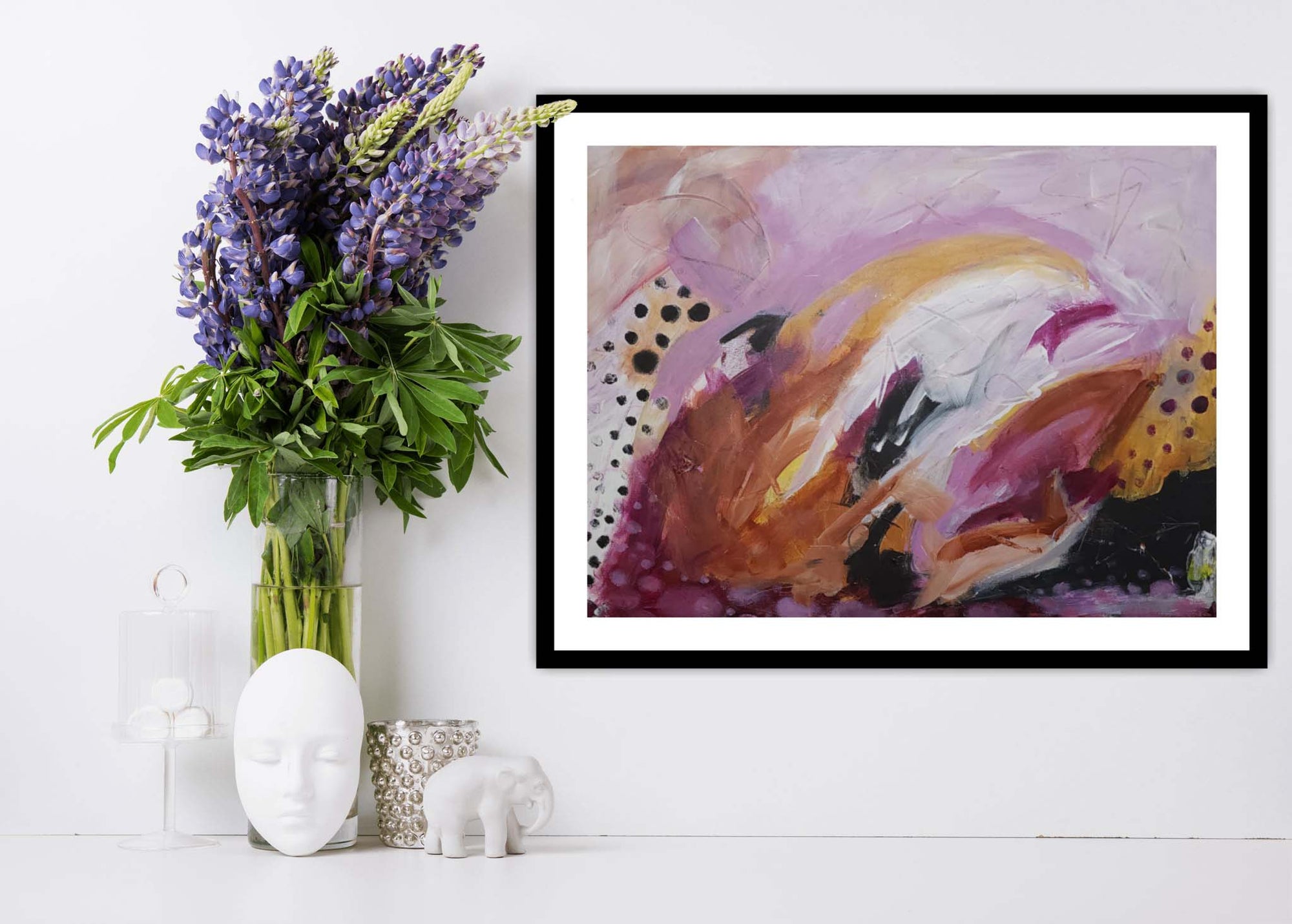 Pink Cosmic Burst - Original Abstract Art Painting 18x24 - Amber Killinger Art
