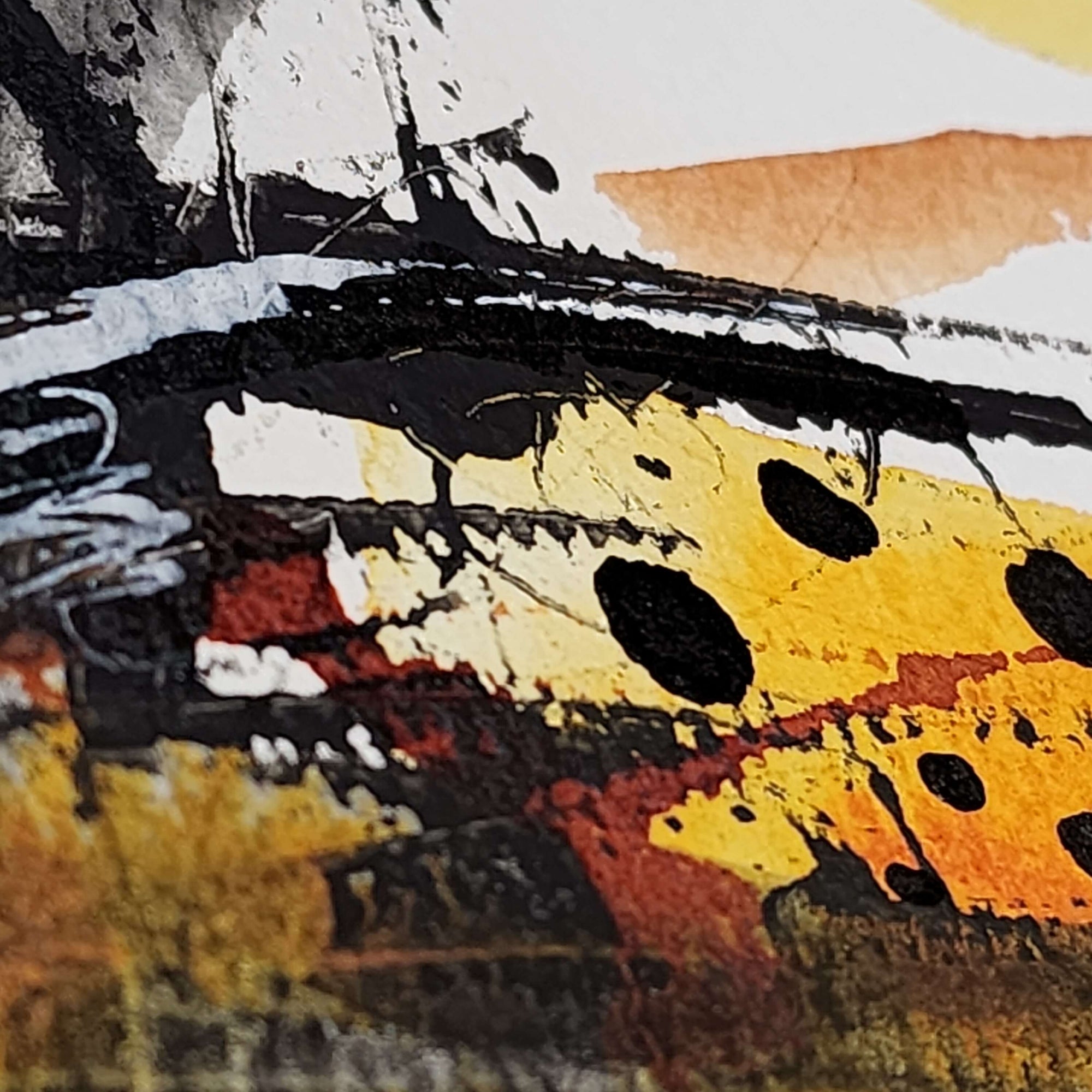 Earth and Fire 003 - Small 5x7 Inch Original Abstract Painting