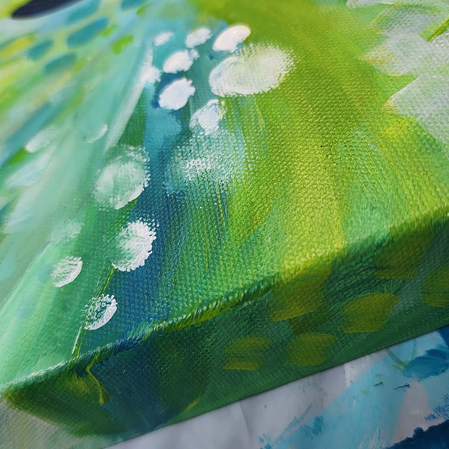 Energy of Spring - Butterfly Original Painting 10x10 (Unframed)