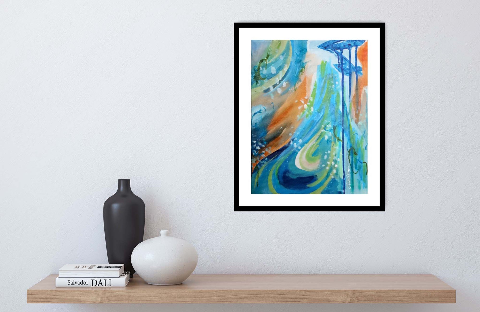 Flame The Fire 1 - Original Abstract Art Painting 12x16 (Unframed)