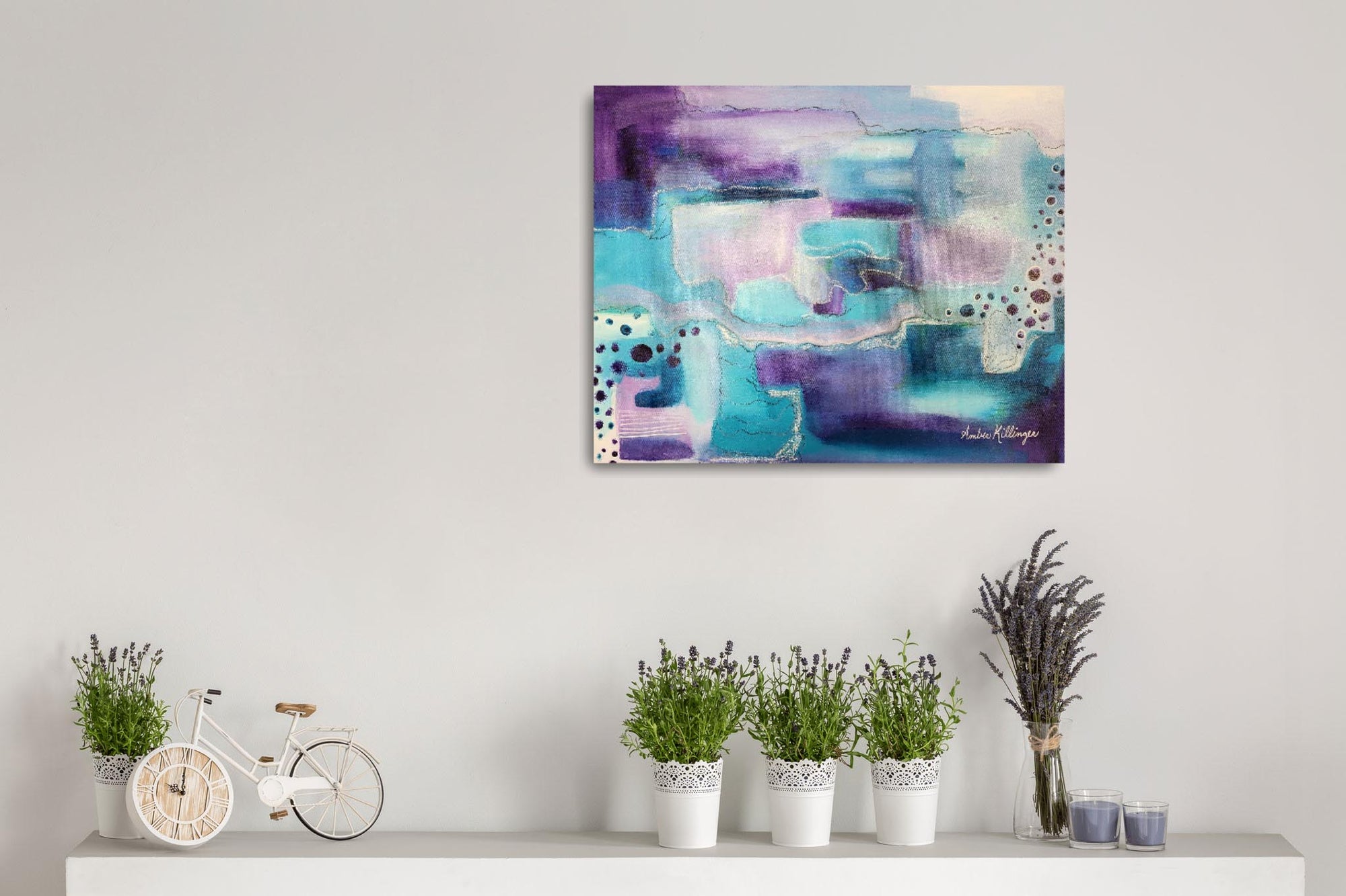 "Higher Consciousness" Original Abstract Art Painting 16x20 (Unframed)