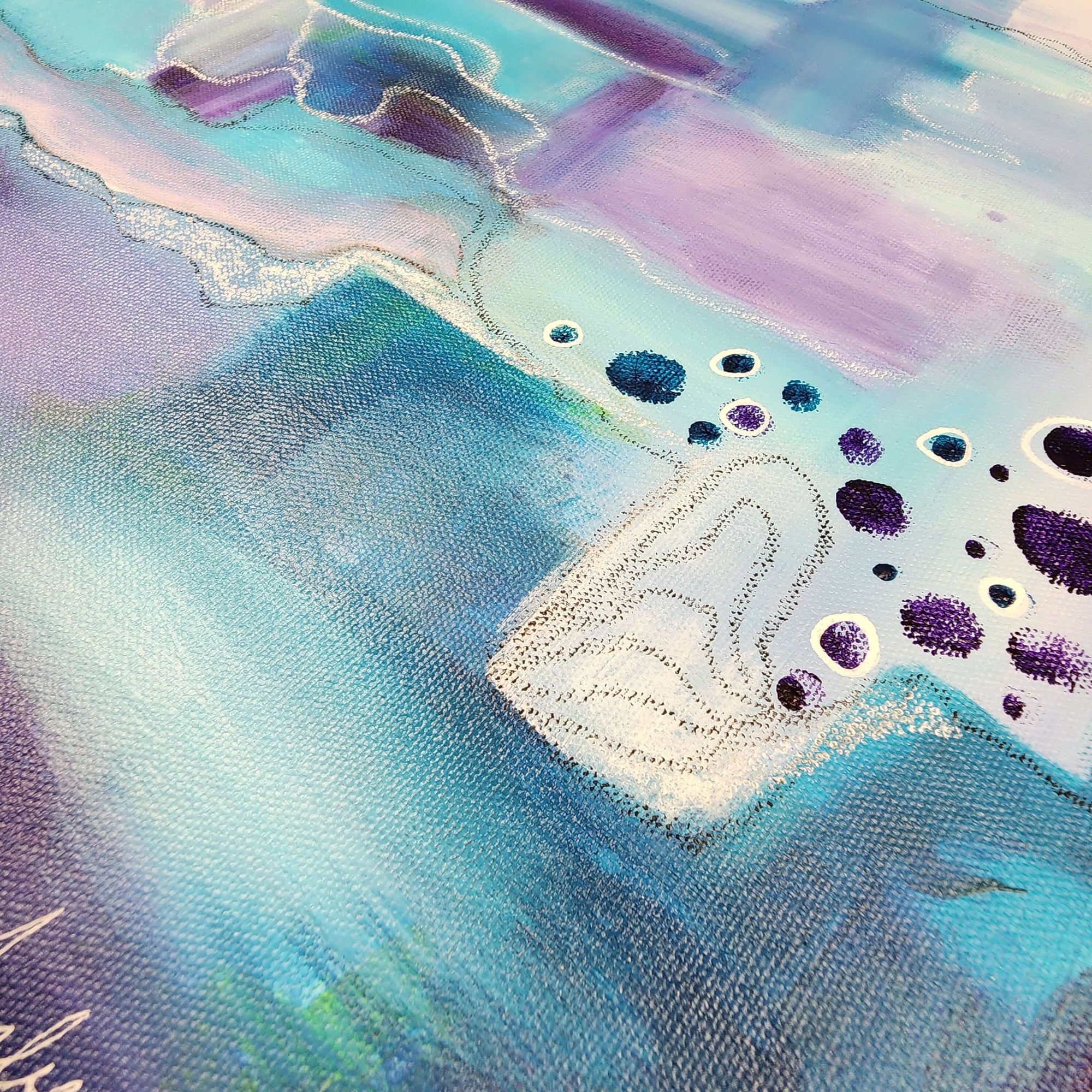 "Higher Consciousness" Original Abstract Art Painting 16x20 (Unframed)