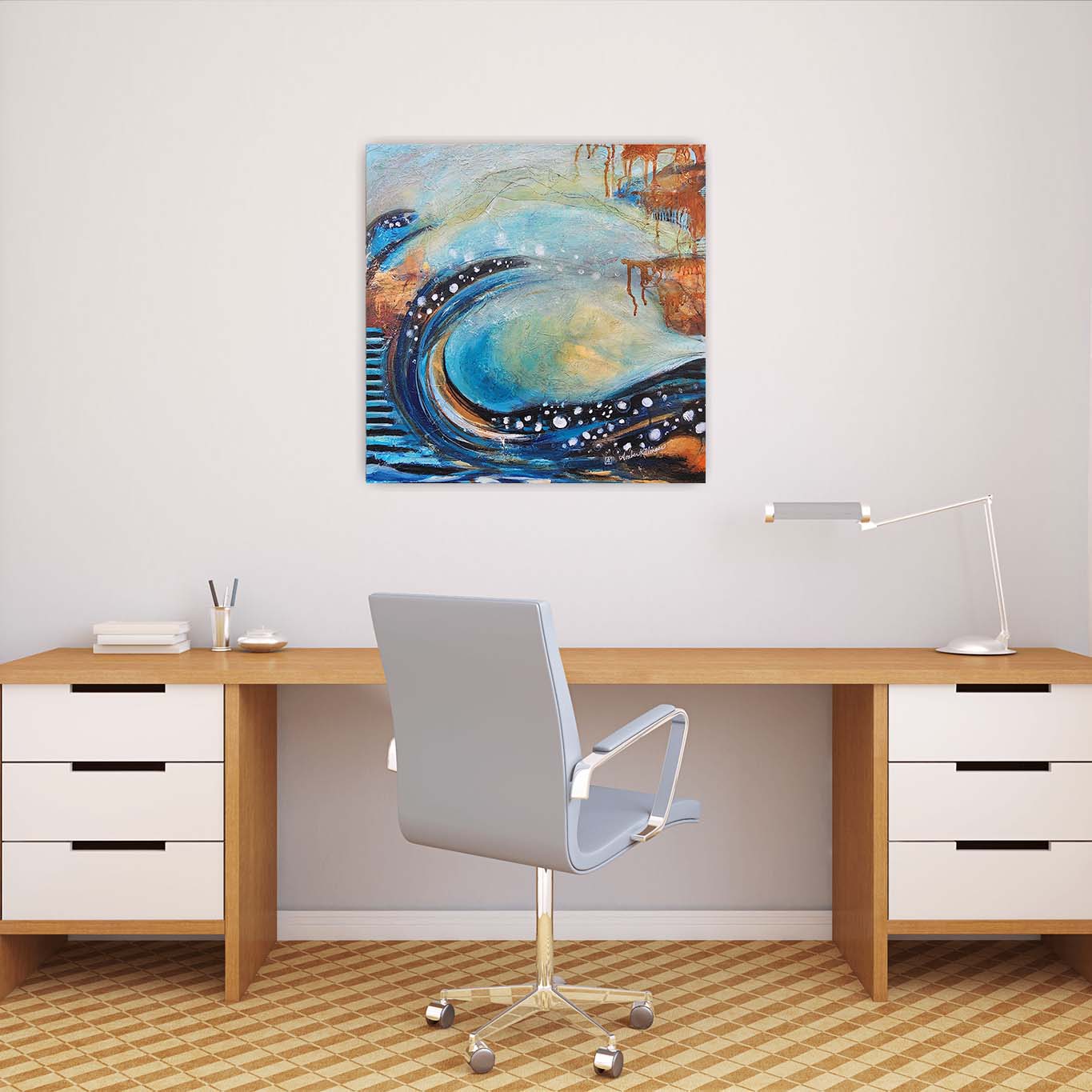 Momentum - Original Abstract Art Painting on Canvas 24x24 (Unframed)