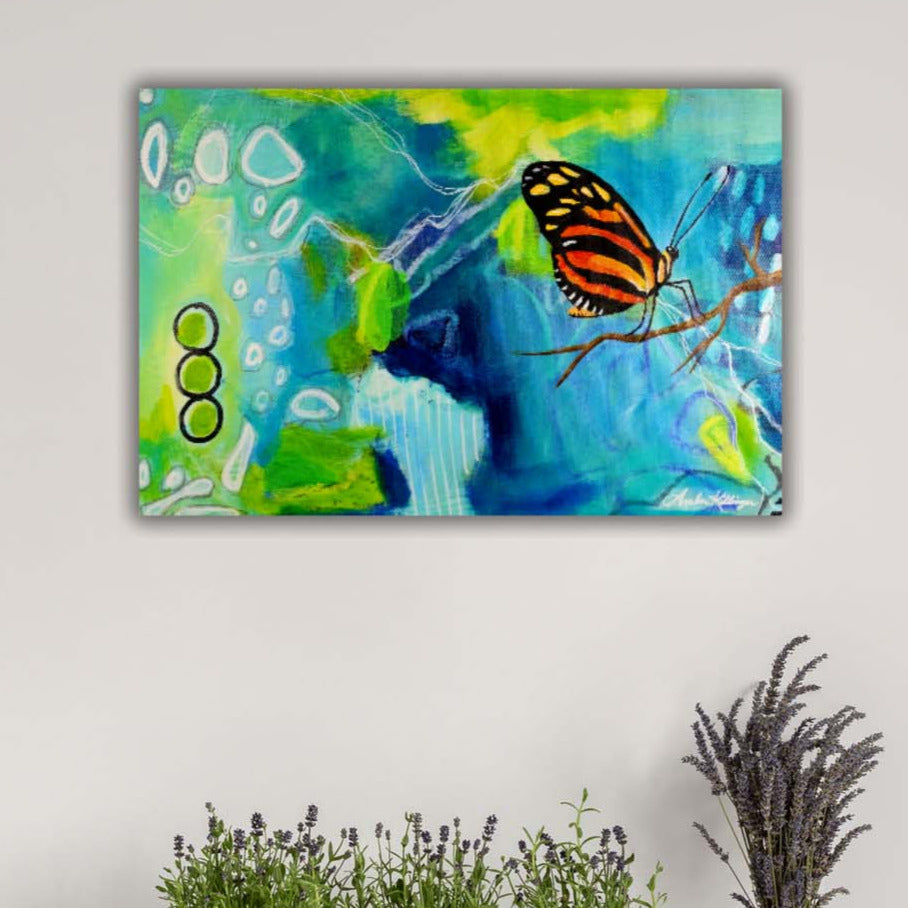 Butterfly Song - Canvas Wrap Print from Painting