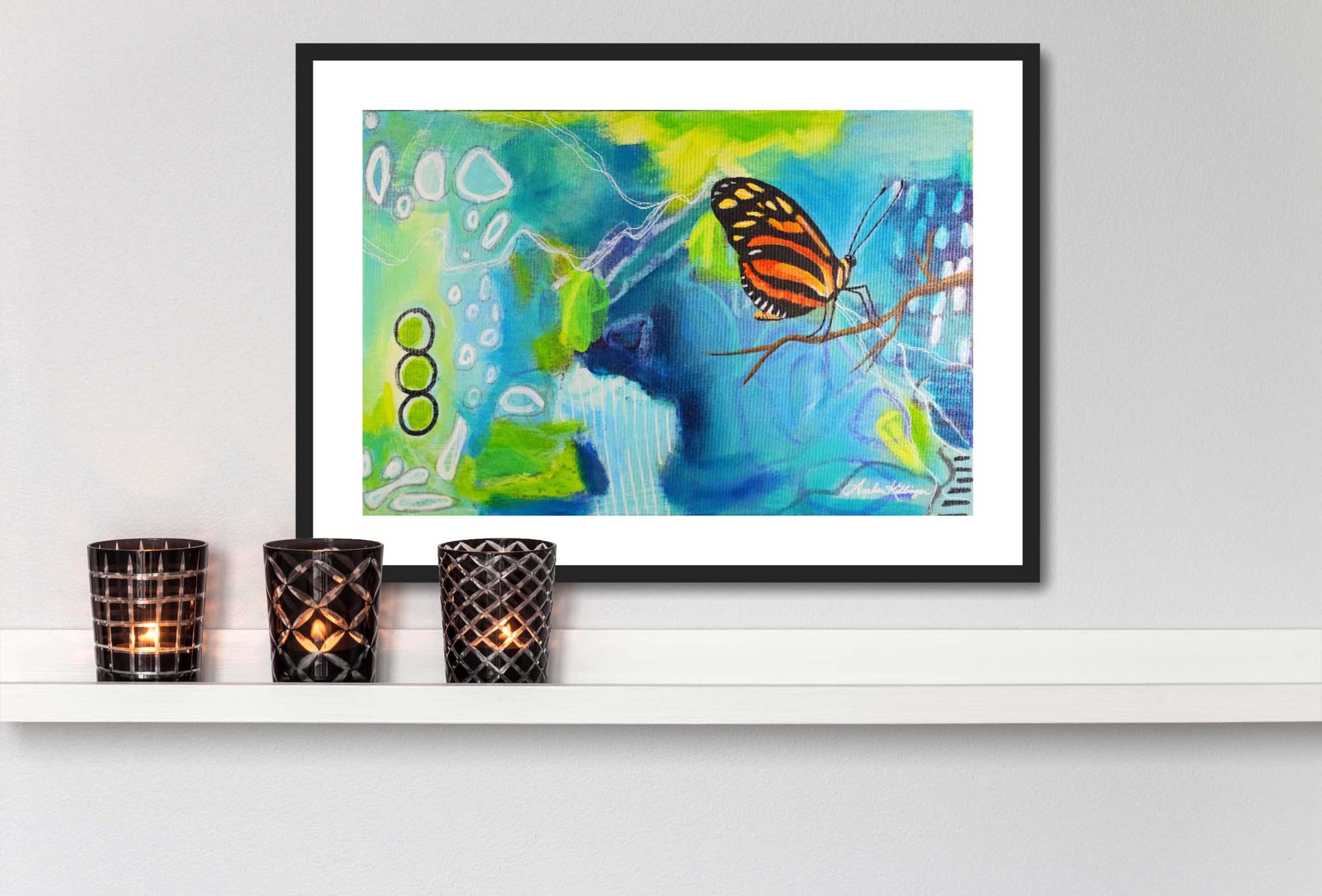 Butterfly Song - Butterfly Original Painting 18x12 (Unframed)