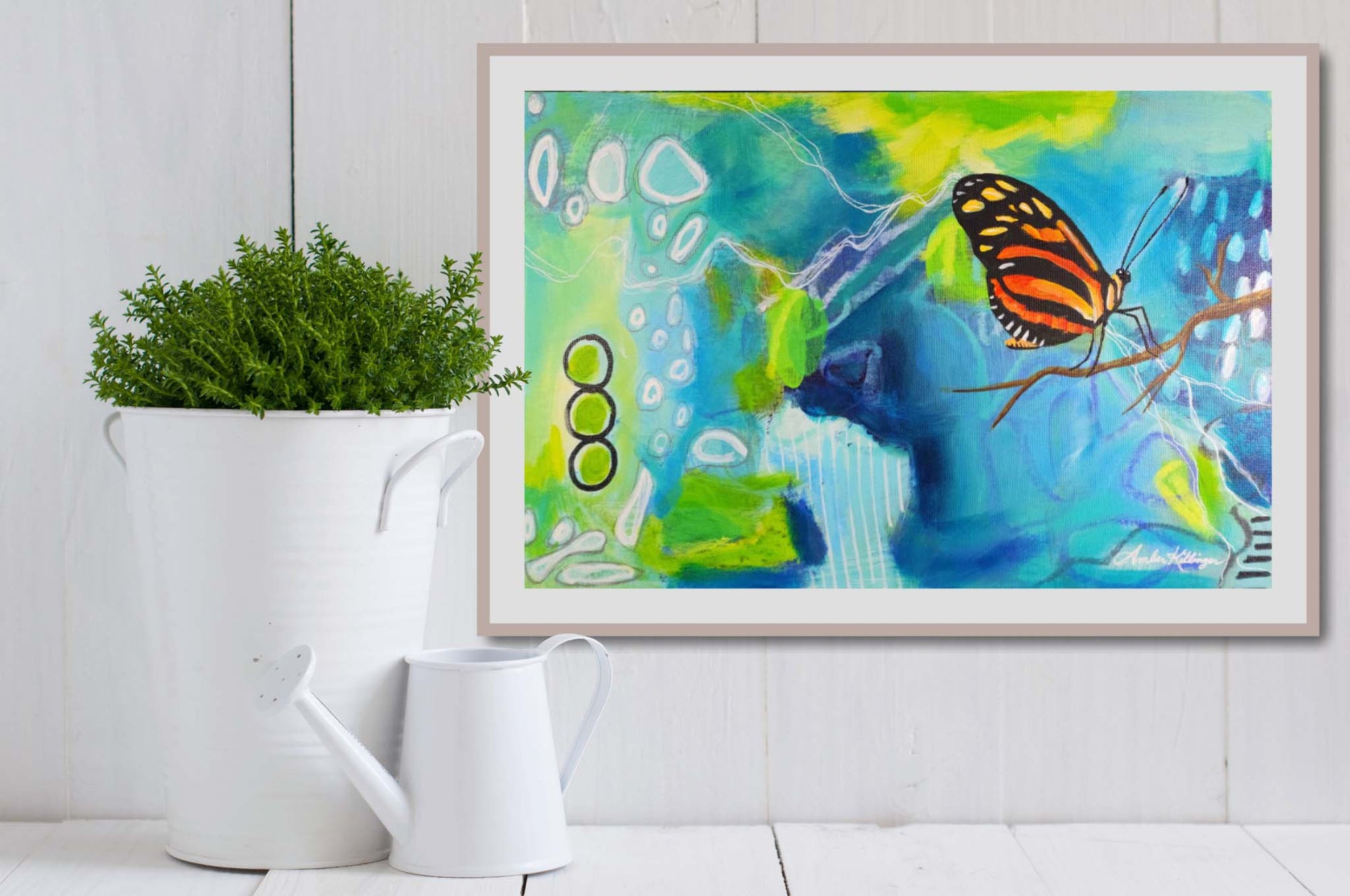 Butterfly Song - Butterfly Original Painting 18x12 (Unframed)