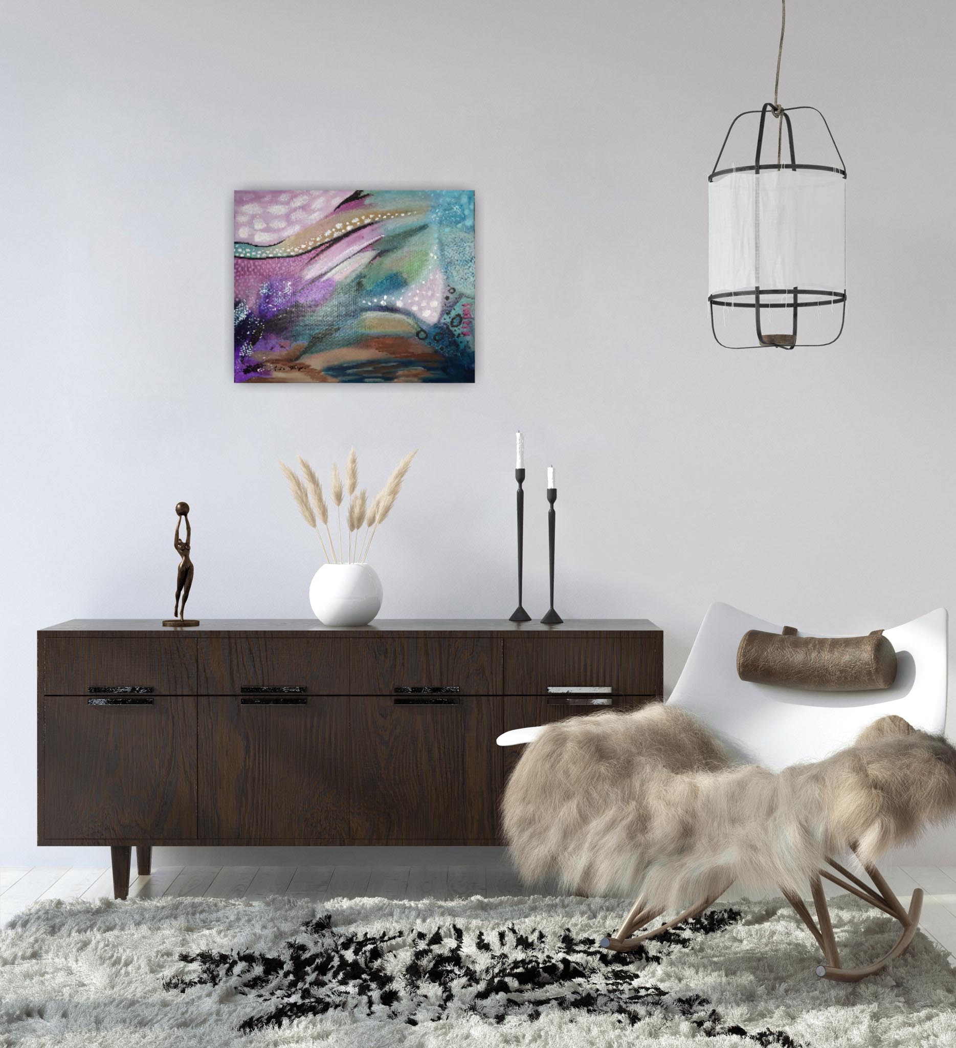 Mystical Dreamscapes - Original Abstract Art Painting 16x20 Amber Killinger Art