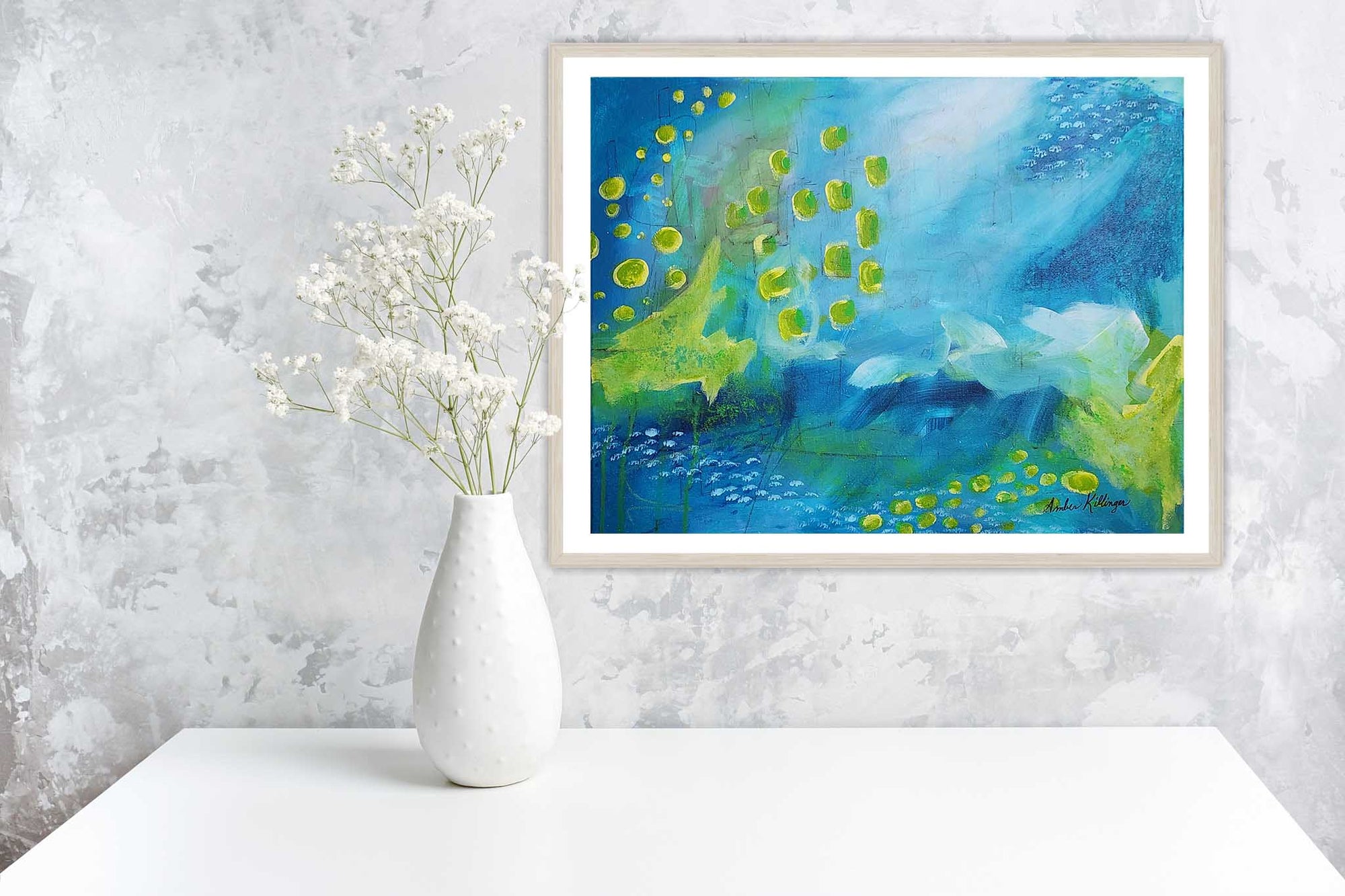 Spring Vibes - Original Abstract Art Painting, Vibrant Painted Canvas 16x20 (Unframed)