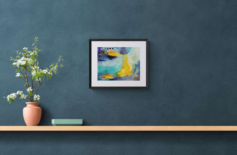 "The Light Within" Original Abstract Art Painting 11x14