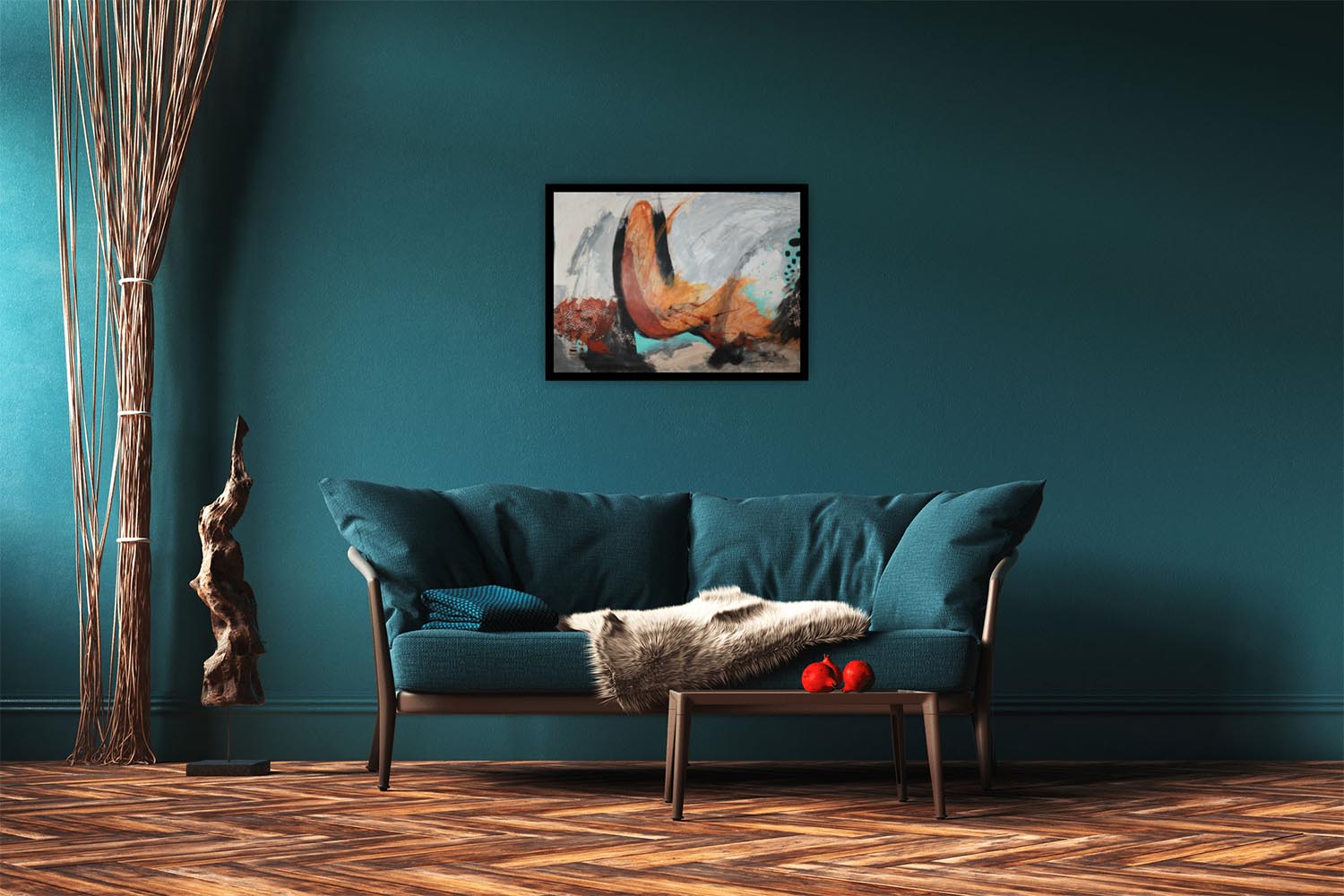 The Crucible - Original Abstract Art Painting 24x18 Paper (Unframed)