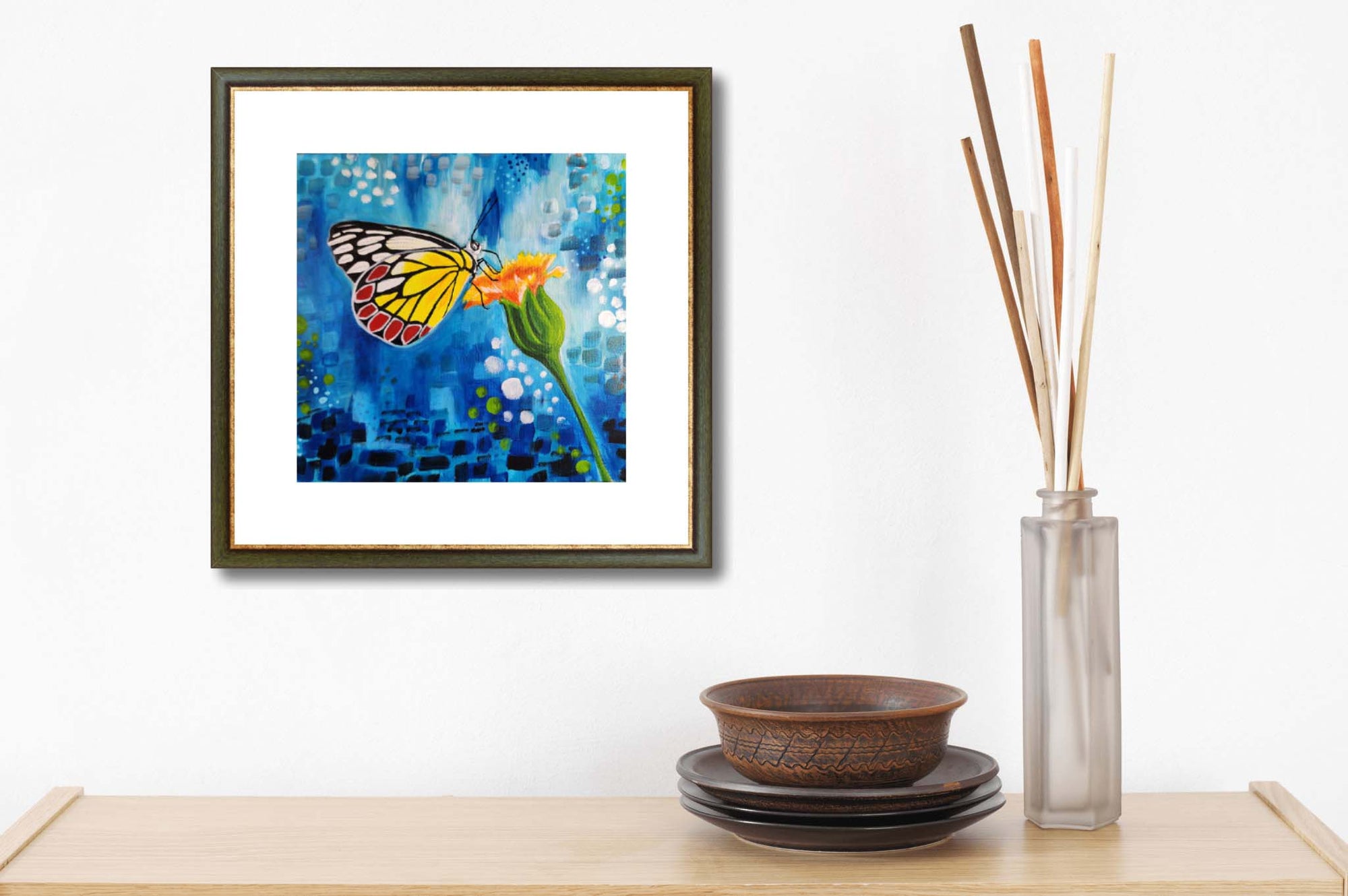 Winged Symphony - Butterfly Original Painting 10x10