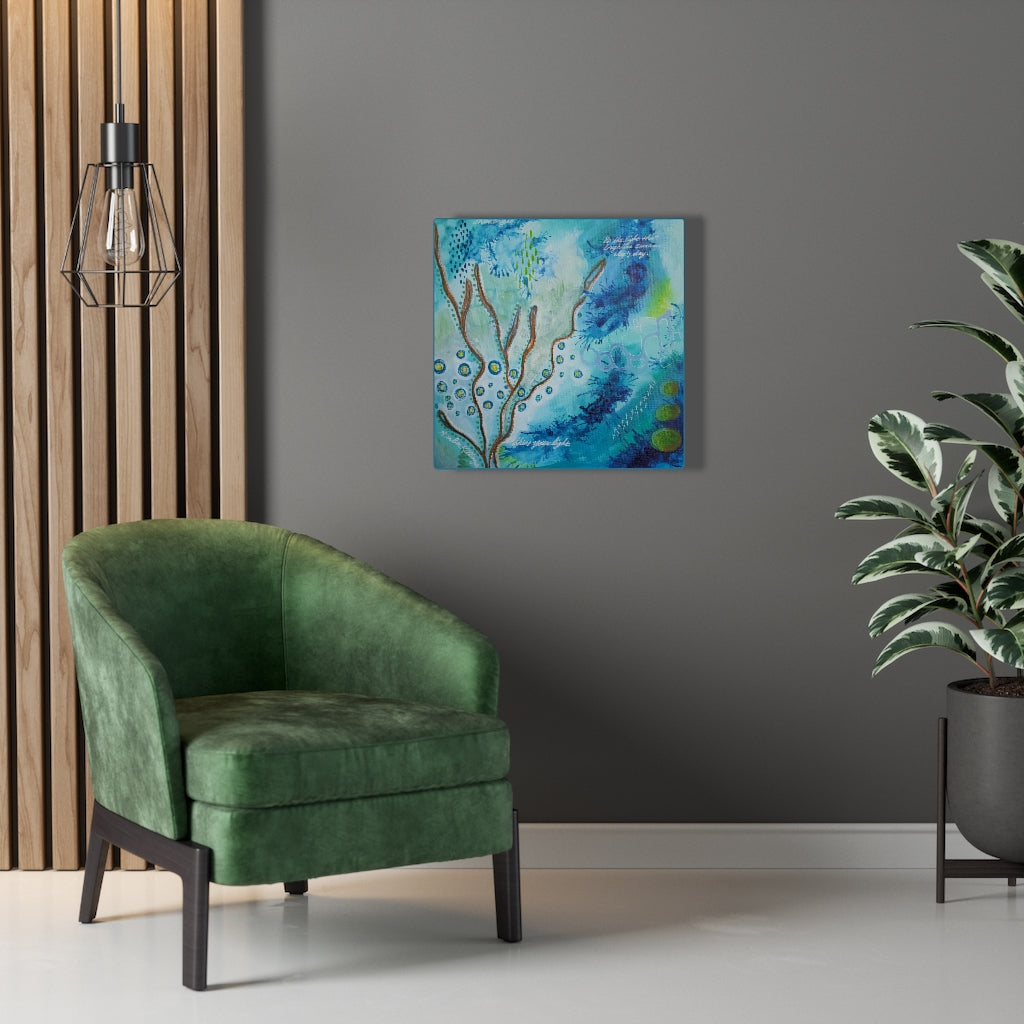 "Be The Light" Canvas Wrap Print from Painting
