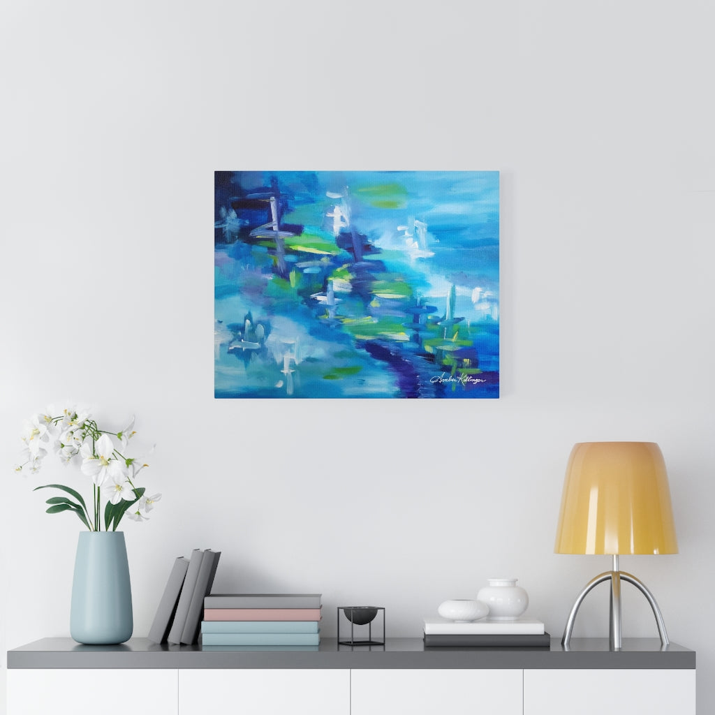 "Tranquil Path" Abstract Art Canvas Wrap Print