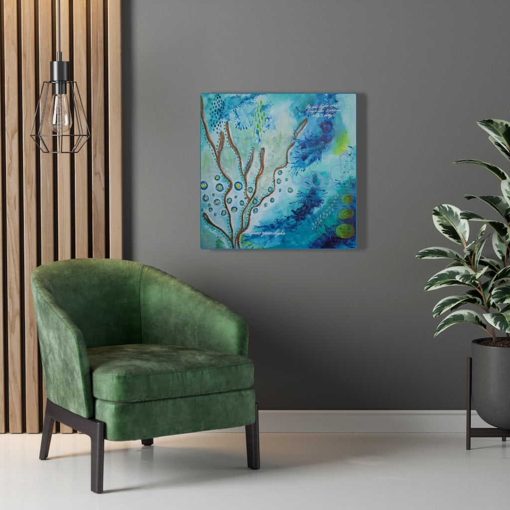 "Be The Light" Canvas Wrap Print from Painting