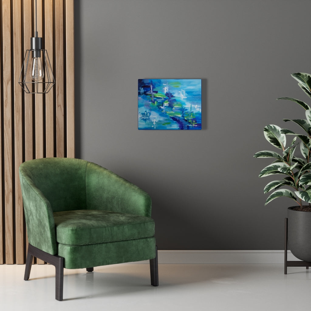 "Tranquil Path" Abstract Art Canvas Wrap Print