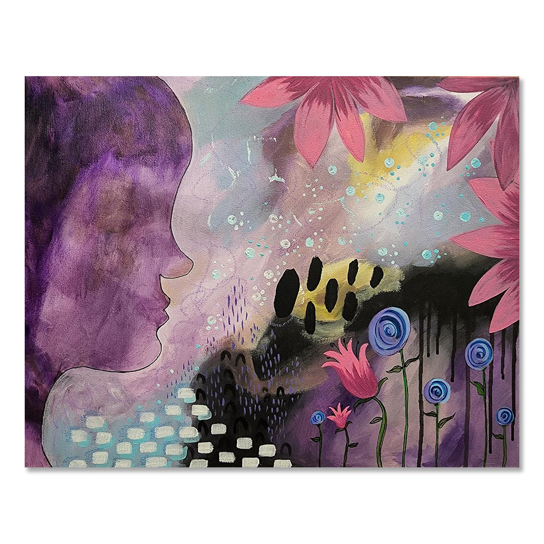 "In A Dream" Original Abstract Art Painting 16x20