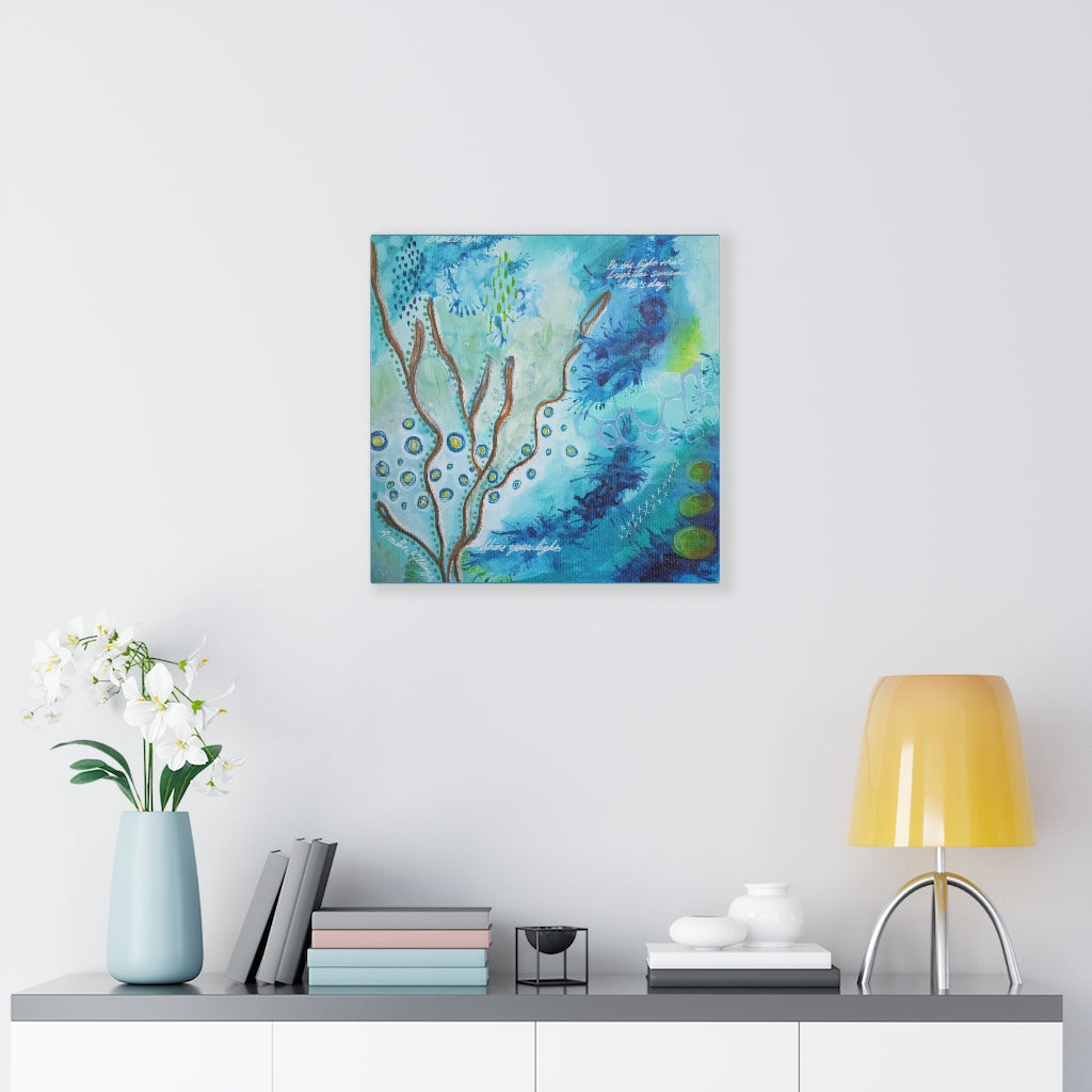 "Be The Light" Canvas Wrap Print from Painting