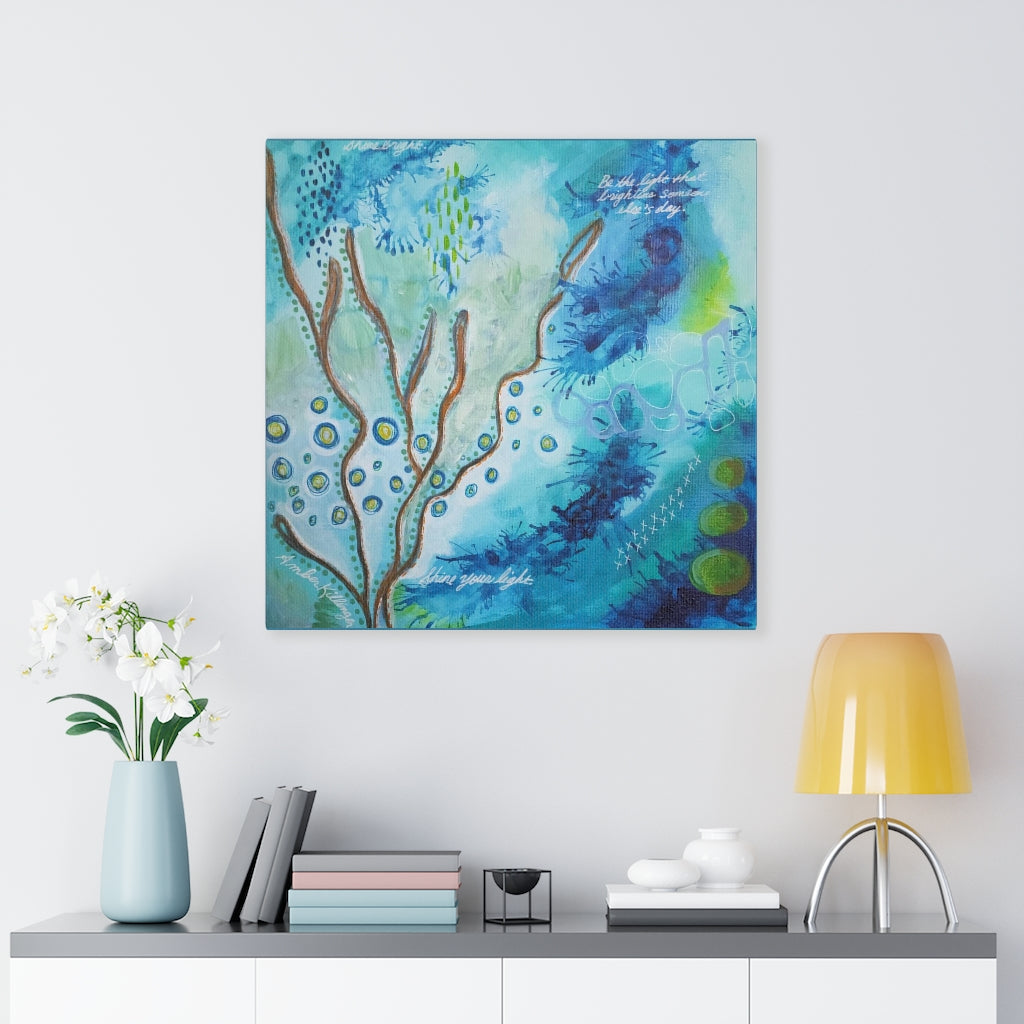 "Be The Light" Canvas Wrap Print from Painting