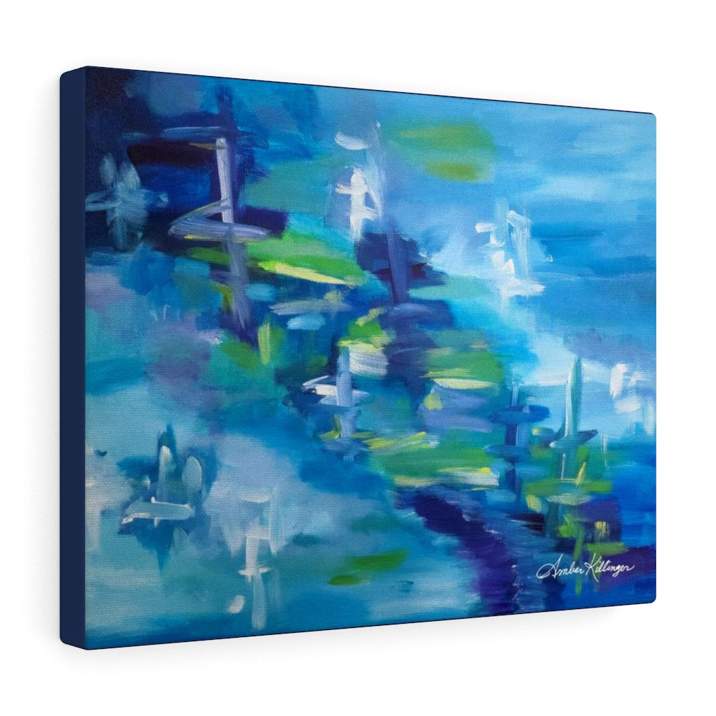 "Tranquil Path" Abstract Art Canvas Wrap Print