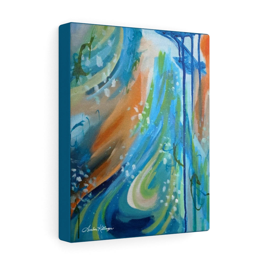 "Flame the Fire" Abstract Art Canvas Wrap Print