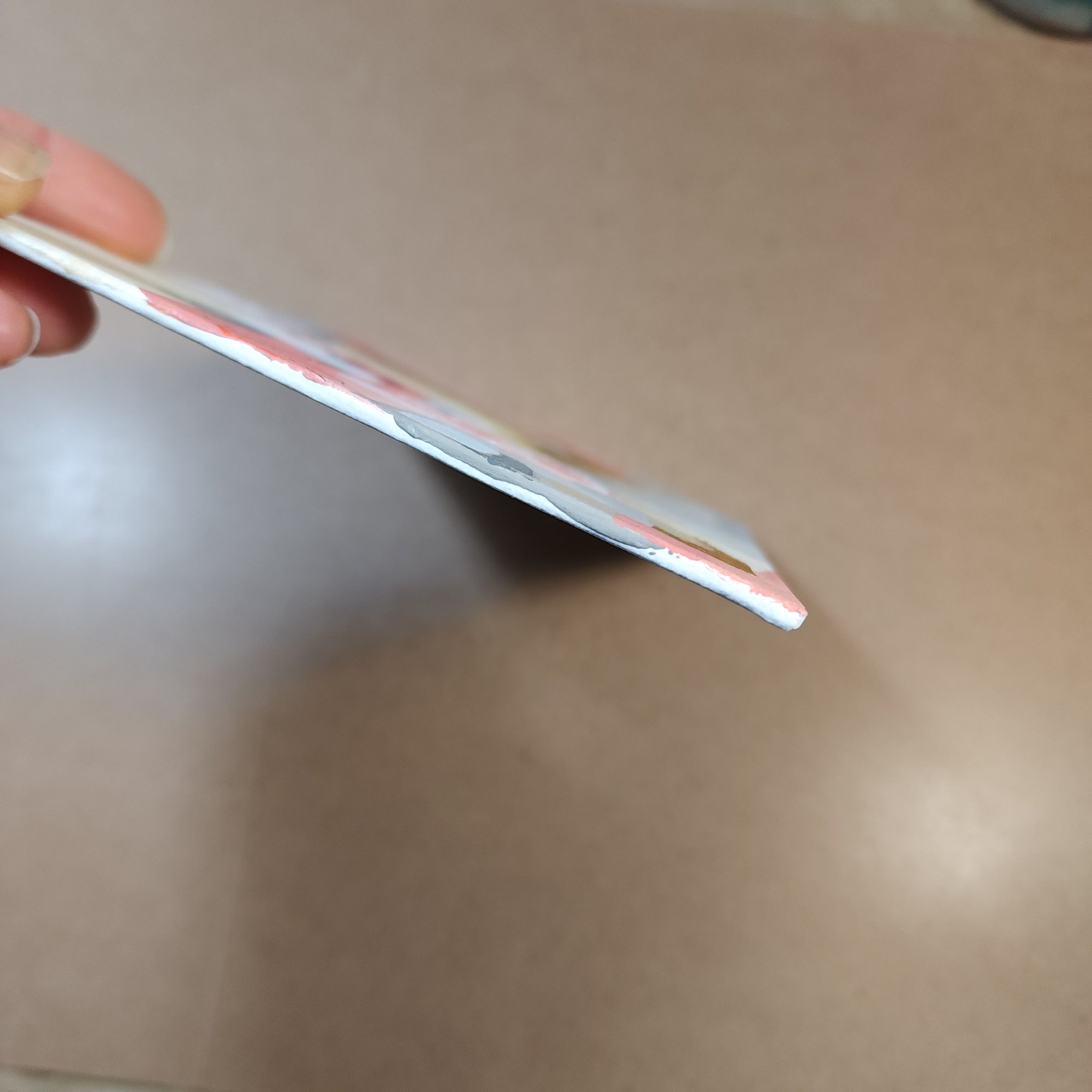 Pink Abstract Original Paintings Framed Art - Set of 4pc 5x7"