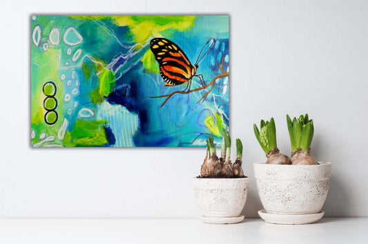 Monarch Song - Butterfly Original Painting 18x12