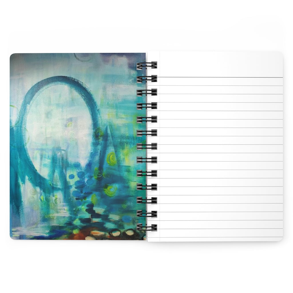 Inspirational Spiral Bound Journal - No matter how hard the past is you can always begin again.