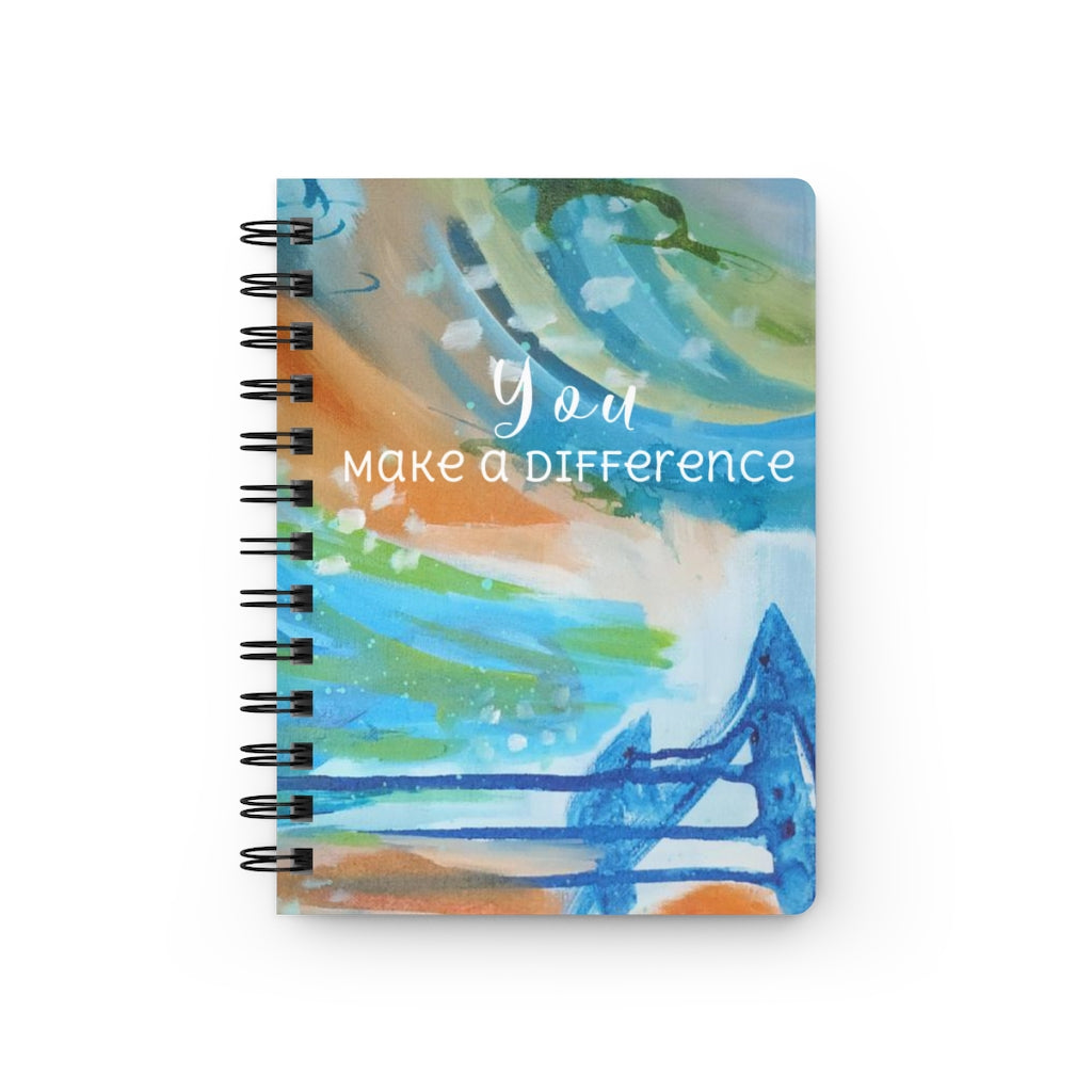 Inspirational Spiral Bound Journal - You Make A Difference