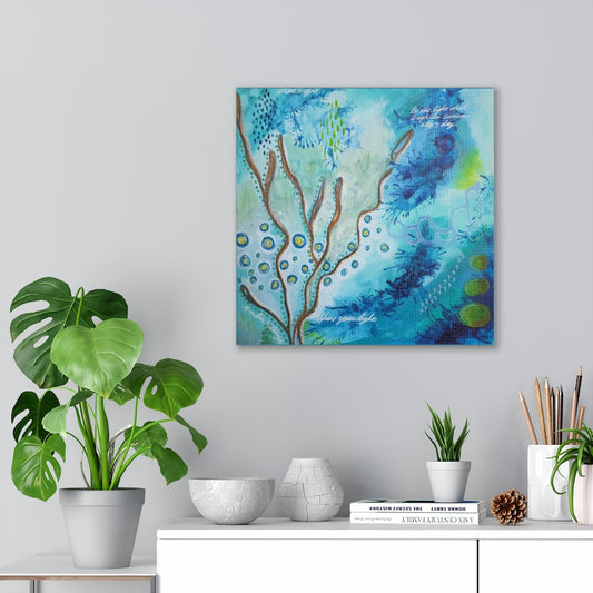 "Be The Light" Canvas Wrap Print from Painting