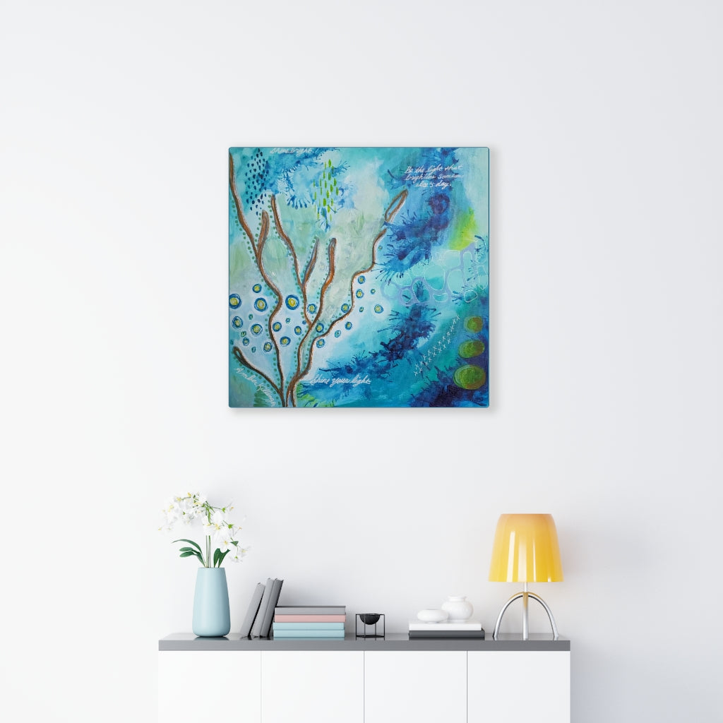 "Be The Light" Canvas Wrap Print from Painting