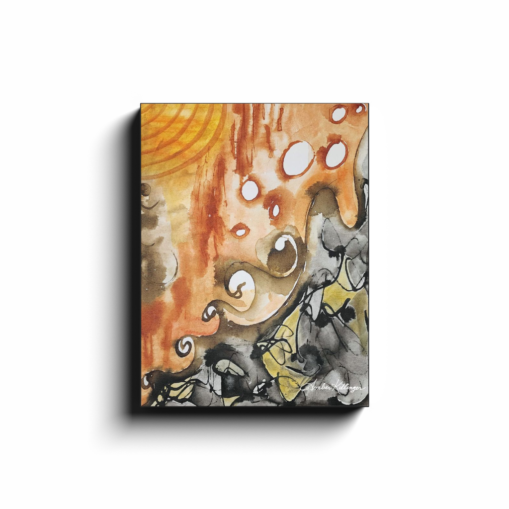 "Ancient Sun Energy" Canvas Wrap Art Print
