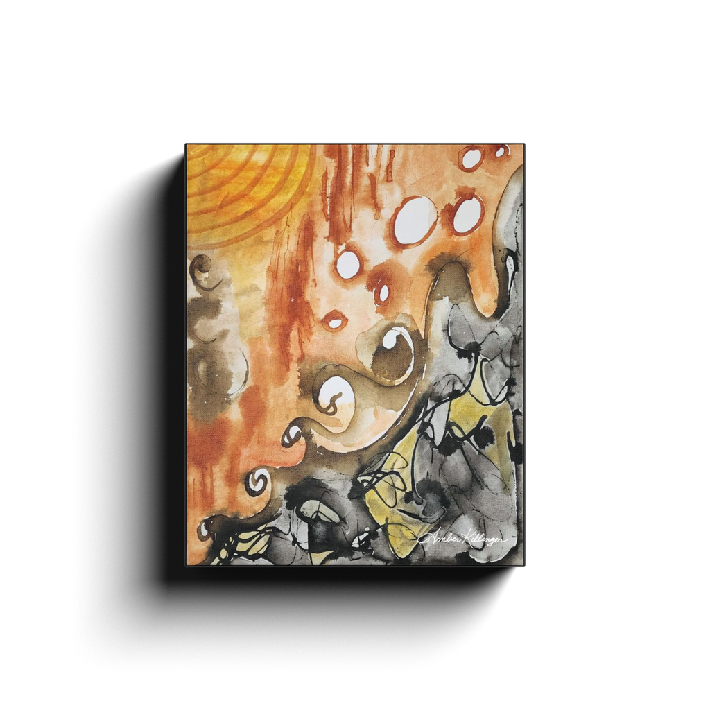 "Ancient Sun Energy" Canvas Wrap Art Print